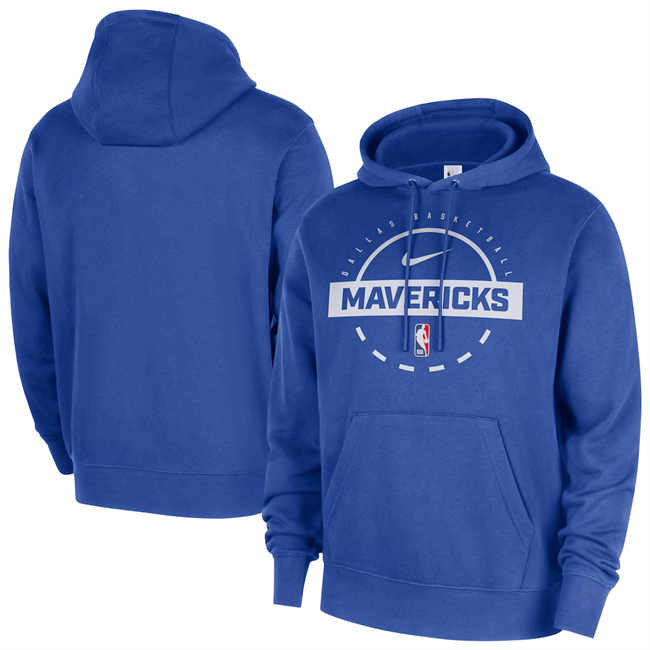 Men's Dallas Mavericks Royal 2025/26 Practice Club Pullover Hoodie